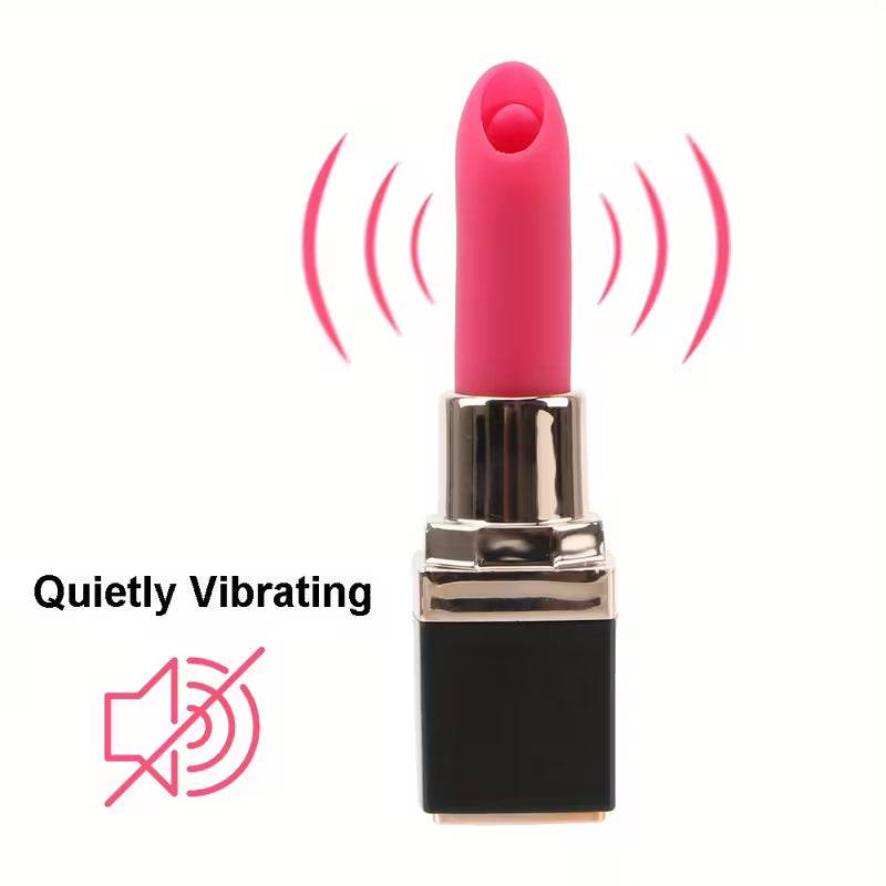 Luxury Mini Lipstick Massager for Women – USB Rechargeable Waterproof Personal Wellness Device (95mm)