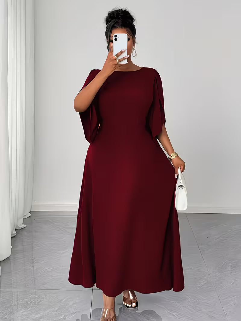 Elegant Plus Size Flared Dress for Women