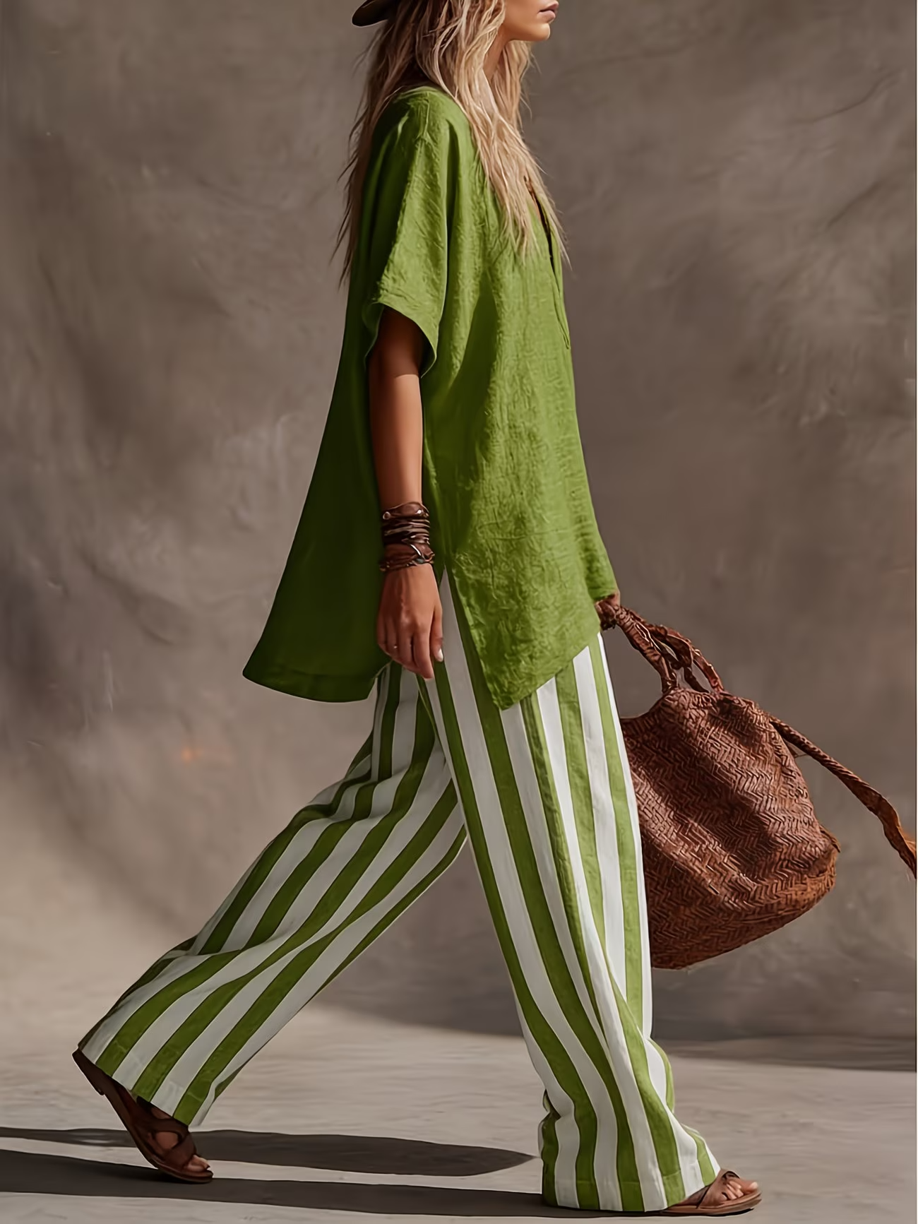 Urban Grace V-Neck Workwear Co-Ord