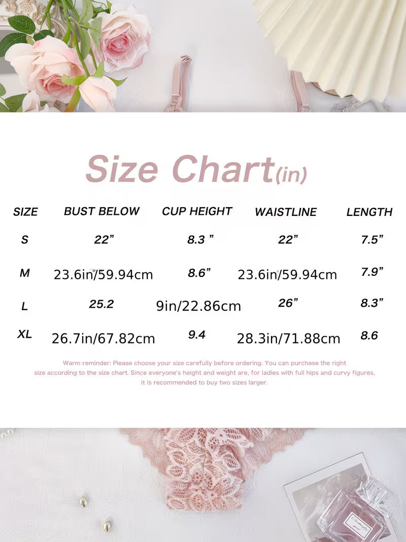Luxury French Lace Lingerie Set (8PCS)