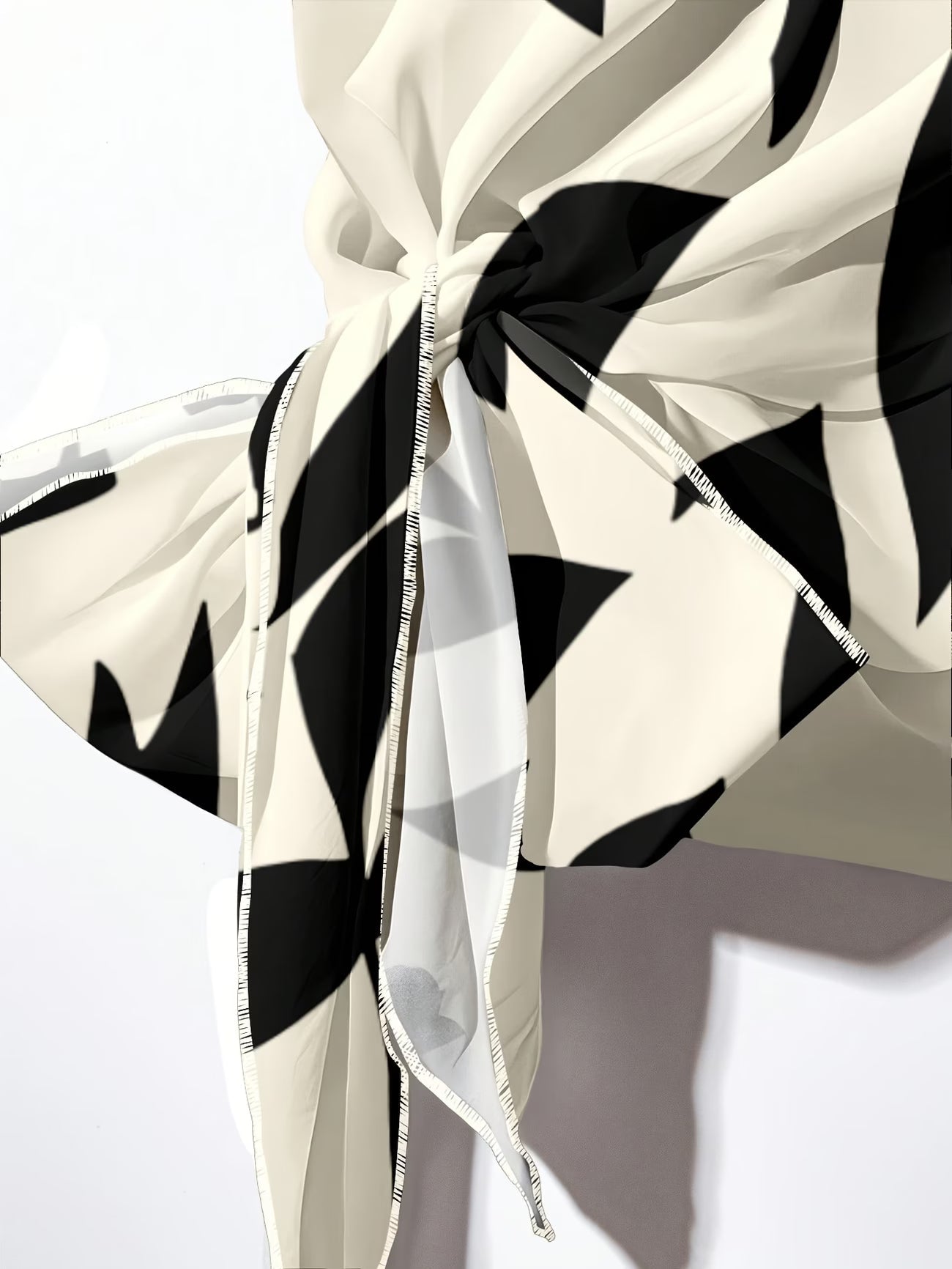 Artistic Vintage Print Two-Piece Outfit