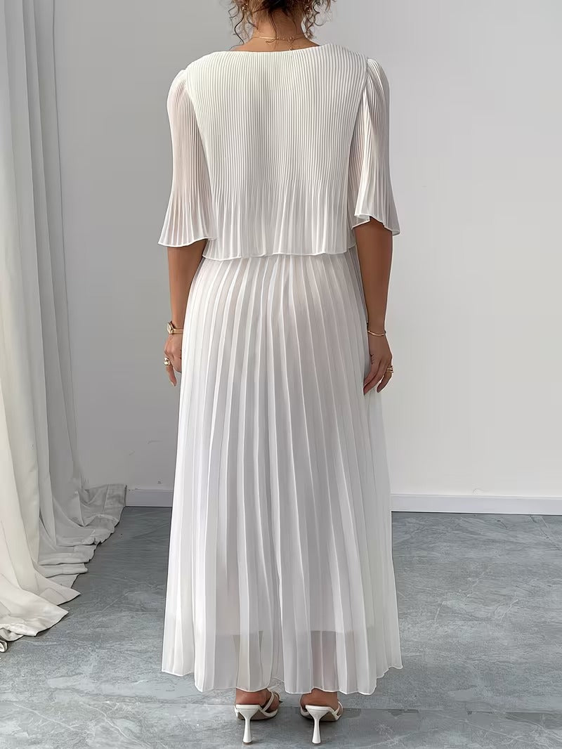Effortless Style Plus Size Ruffle Dress for Elegant Occasions