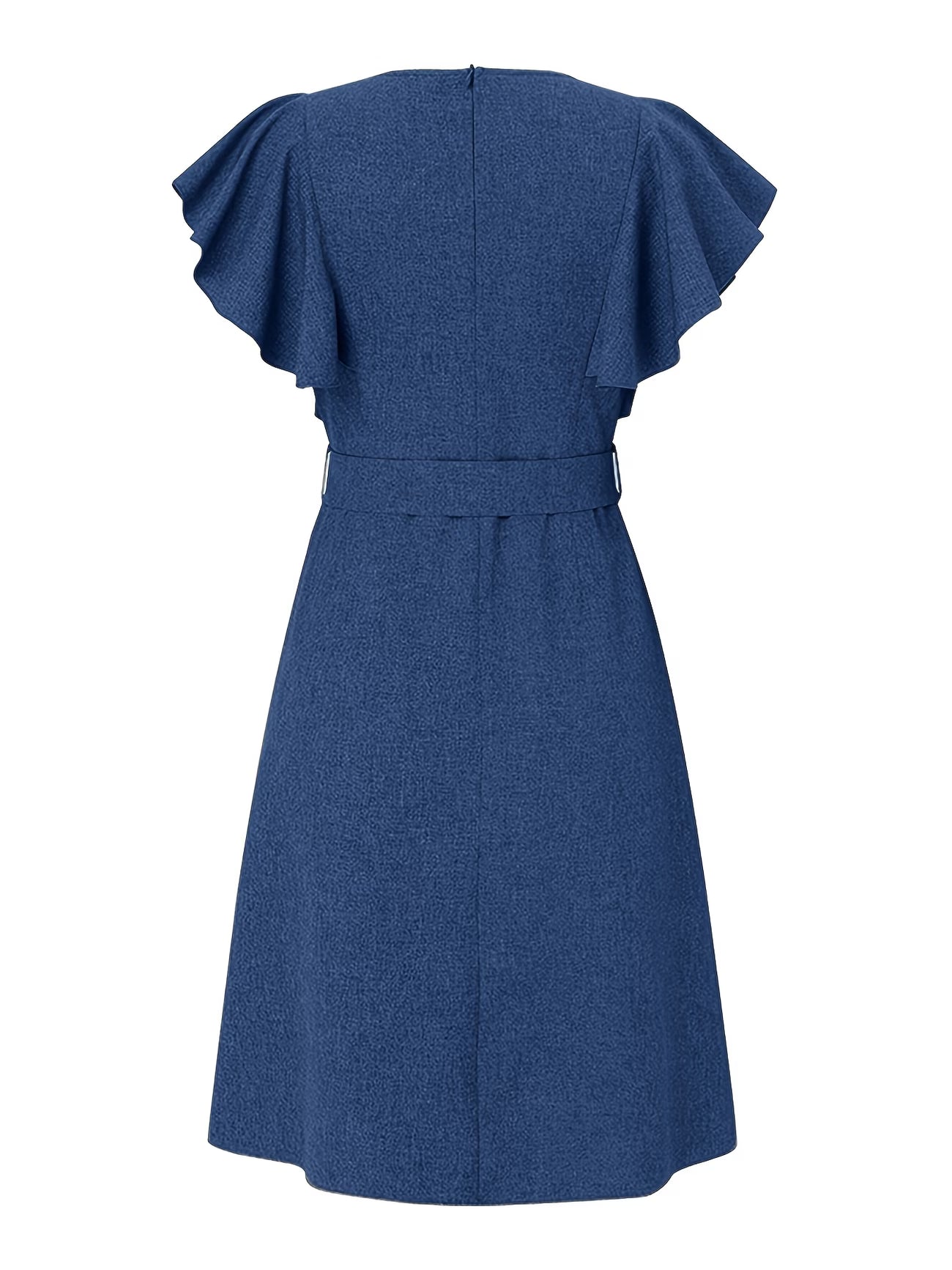 ZANZEA Women’s Square Neck Button Dress