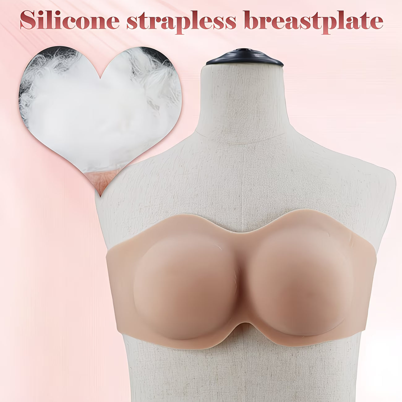 Invisible Silicone Breast Cover – Strapless, Breathable & Reusable, Perfect for Backless Dresses, Weddings & Cosplay