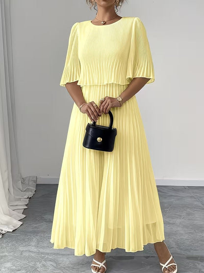 Effortless Style Plus Size Ruffle Dress for Elegant Occasions