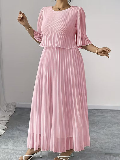 Effortless Style Plus Size Ruffle Dress for Elegant Occasions