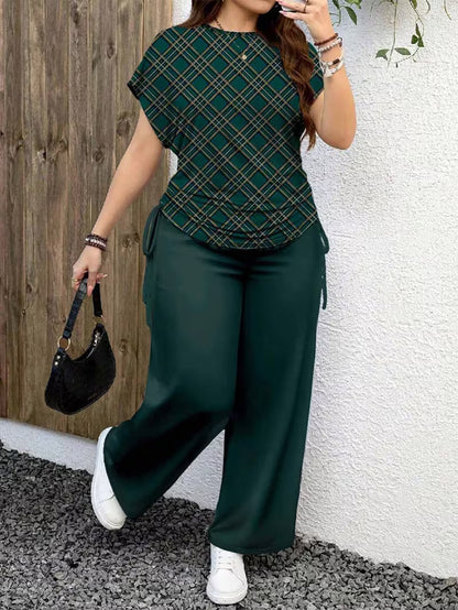 New Trend Co-Ord Set – Casual Tee & Printed Pants
