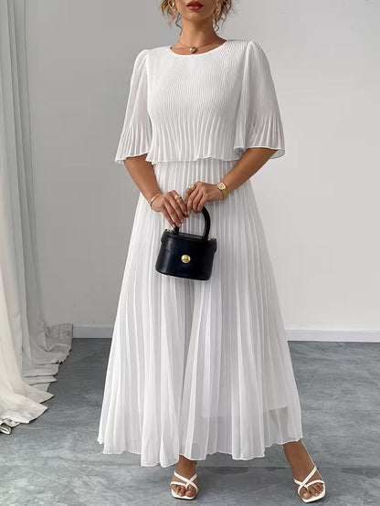Effortless Style Plus Size Ruffle Dress for Elegant Occasions