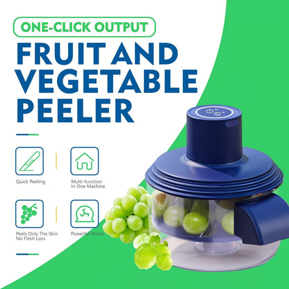 5-in-1 Electric Fruit & Vegetable Peeler & Chopper – USB Rechargeable, One-Touch Automatic Kitchen Tool