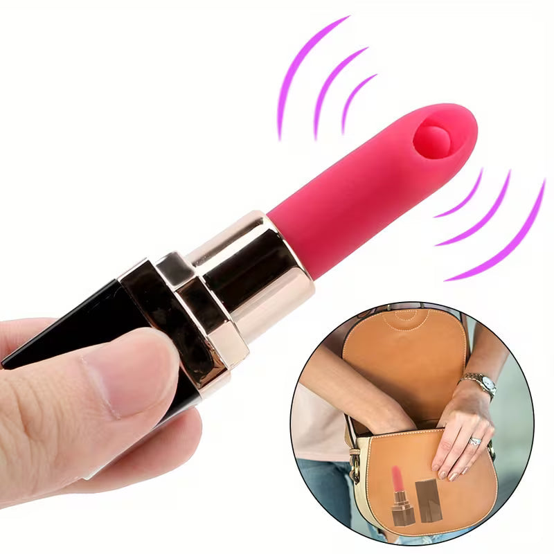 Luxury Mini Lipstick Massager for Women – USB Rechargeable Waterproof Personal Wellness Device (95mm)