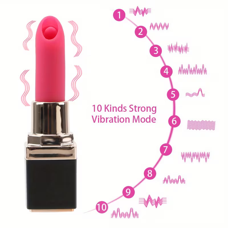 Luxury Mini Lipstick Massager for Women – USB Rechargeable Waterproof Personal Wellness Device (95mm)