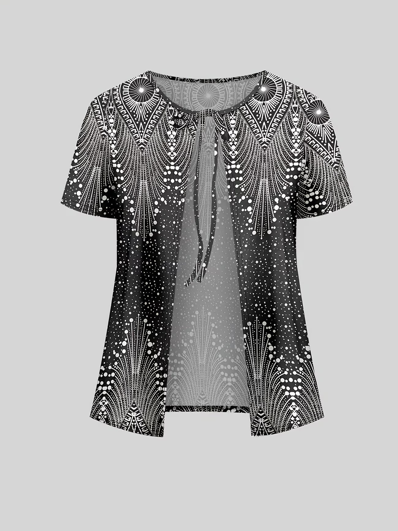 Ethnic Fusion Jacket & Skirt Set – Spring Autumn Comfort Wear