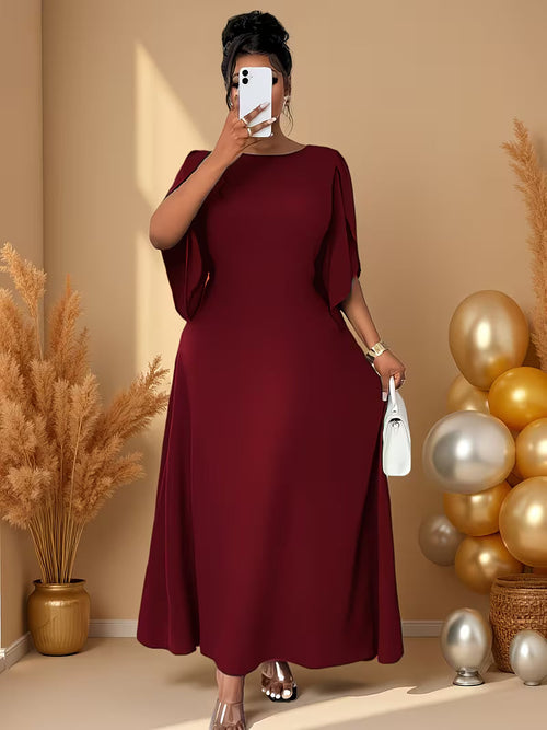 Elegant Plus Size Flared Dress for Women
