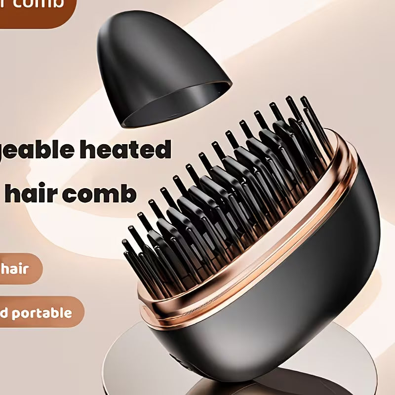 Mini Rechargeable Hair Straightener Comb