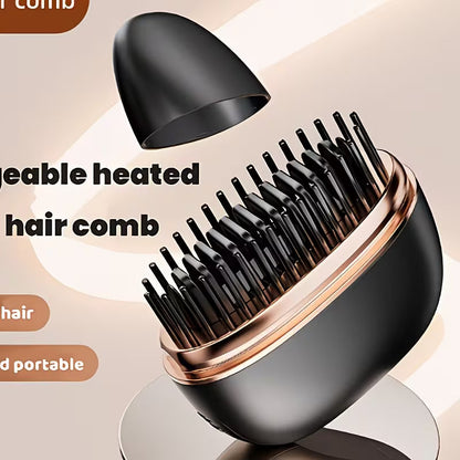 Mini Rechargeable Hair Straightener Comb