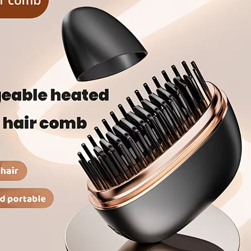 Mini Rechargeable Hair Straightener Comb