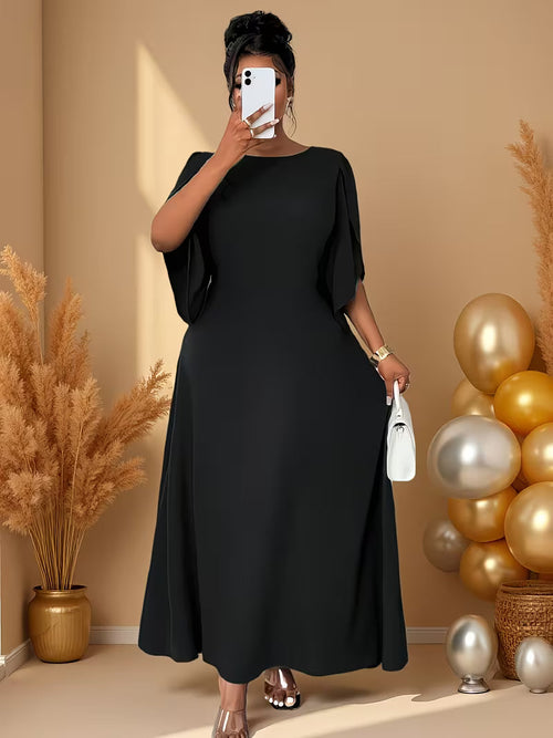 Elegant Plus Size Flared Dress for Women
