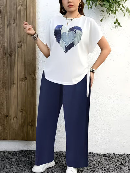 New Trend Co-Ord Set – Casual Tee & Printed Pants
