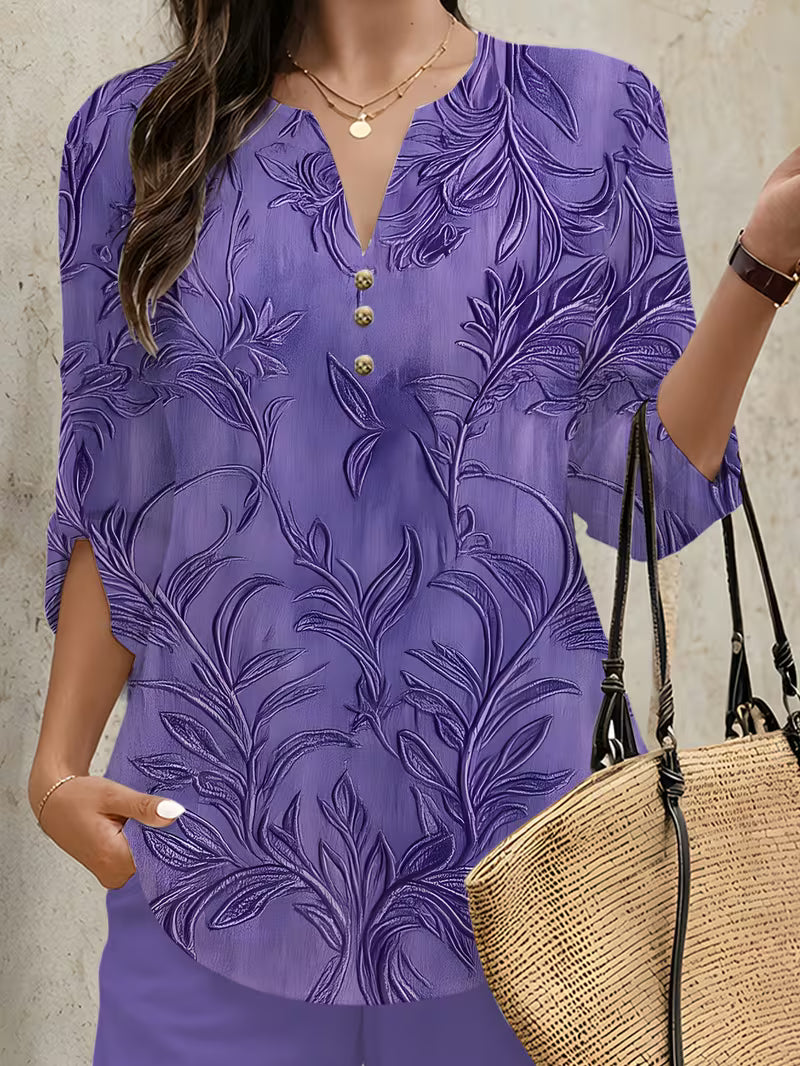 Premium Floral Two-Piece Set for Women