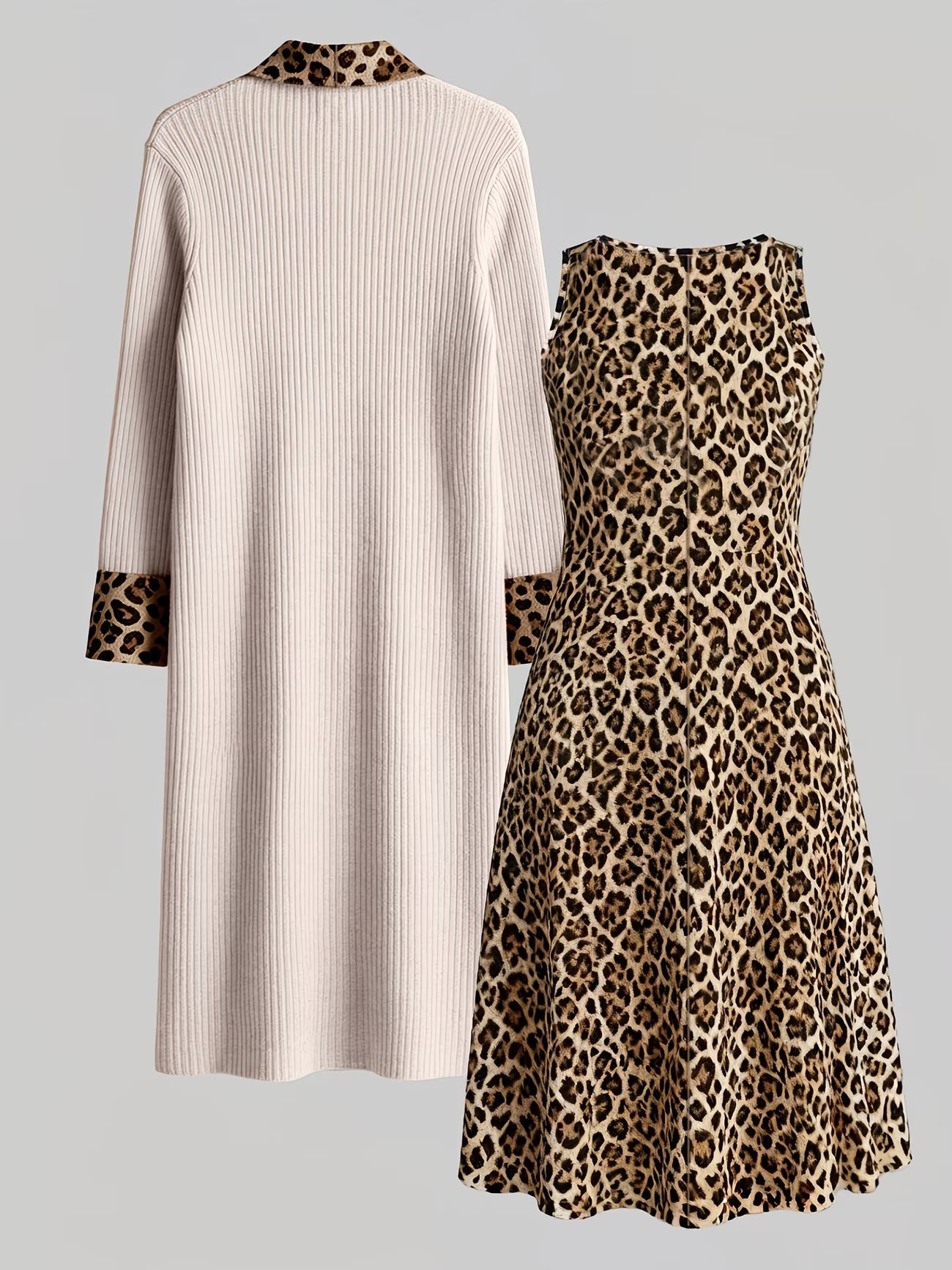 Floral Breeze Layered Dress Set with Jacket