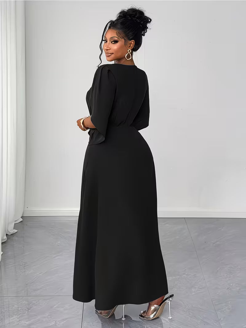 Elegant Plus Size Flared Dress for Women