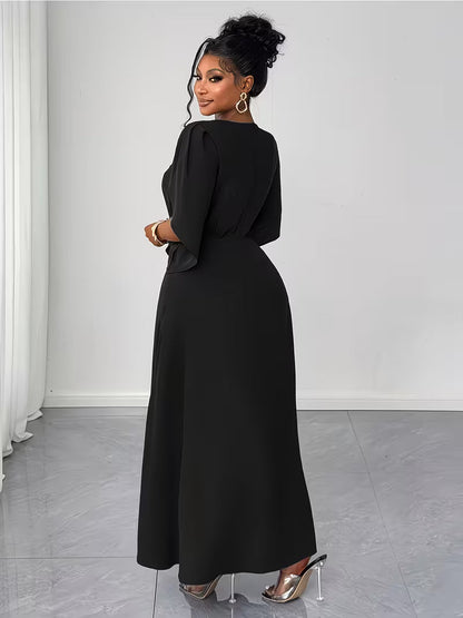 Elegant Plus Size Flared Dress for Women