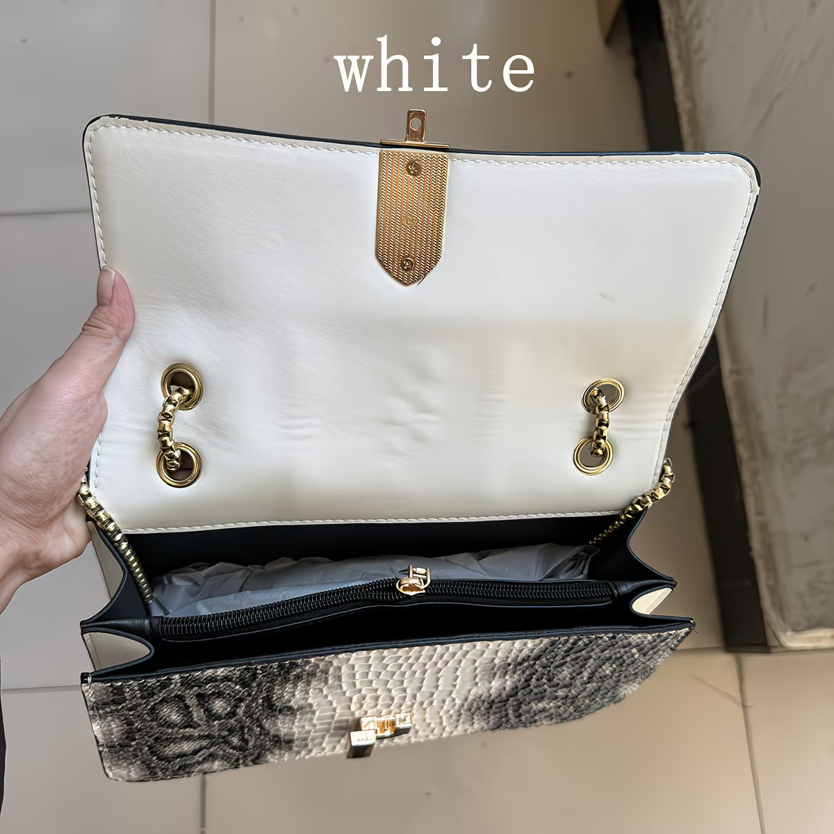 Snake Print Coil Shoulder Bag – Vintage-Inspired, Compact & Perfect for Dating or Daily Styling