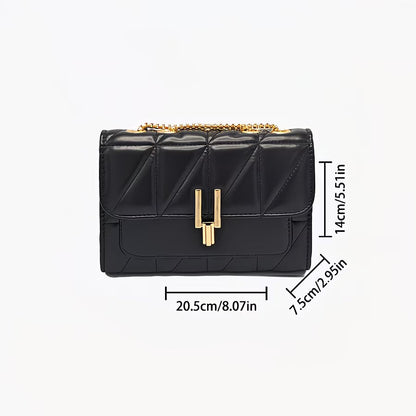 Fashion Chain PU Small Square Crossbody Bag