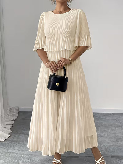 Effortless Style Plus Size Ruffle Dress for Elegant Occasions