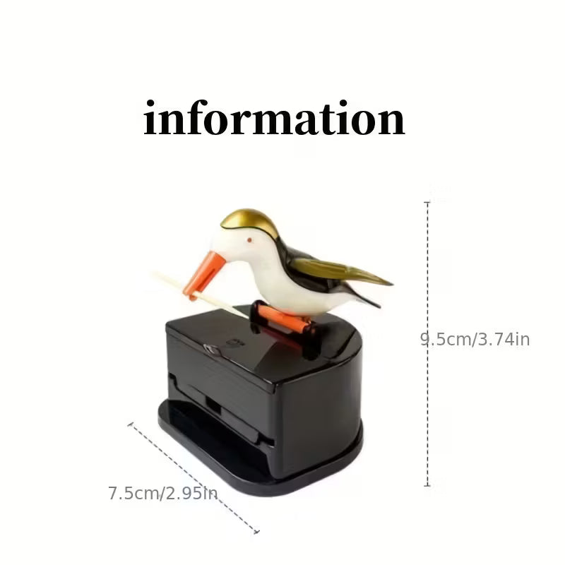 Cute Woodpecker Automatic Toothpick Dispenser
