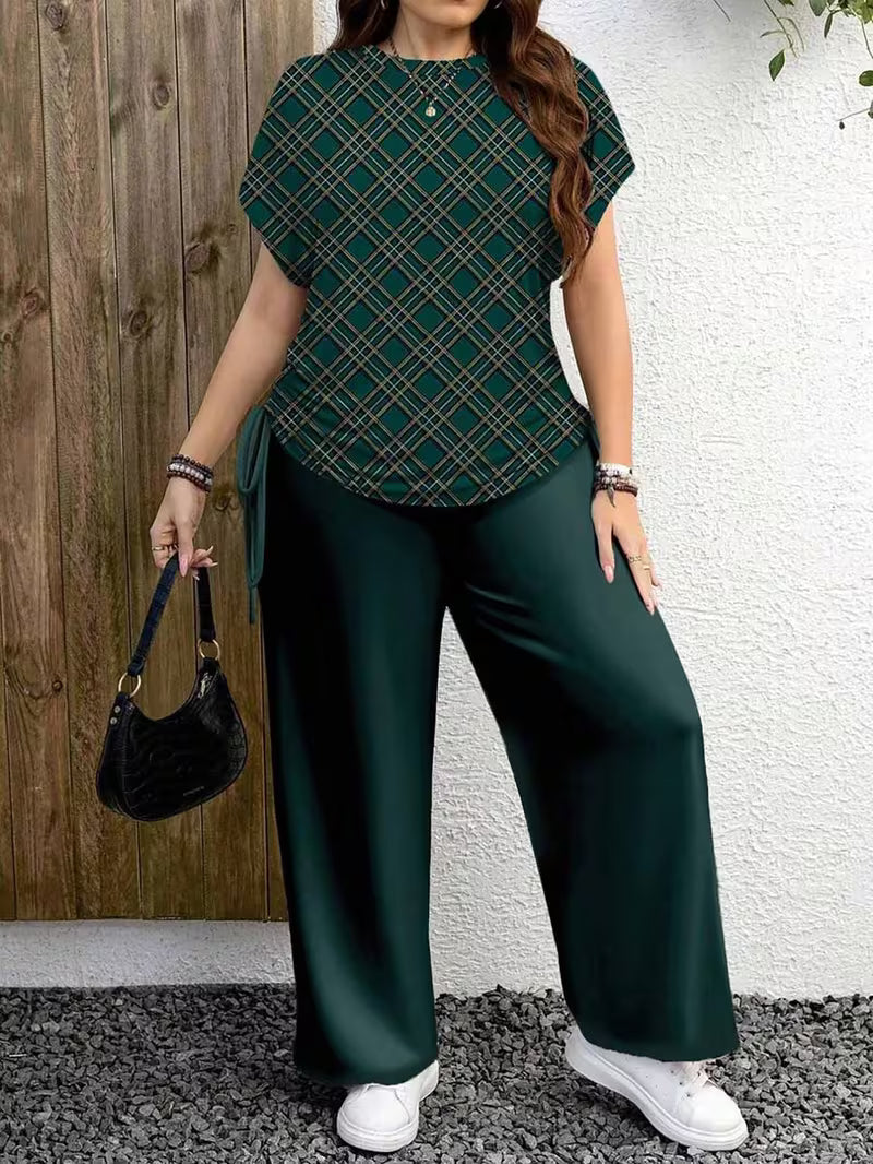 New Trend Co-Ord Set – Casual Tee & Printed Pants