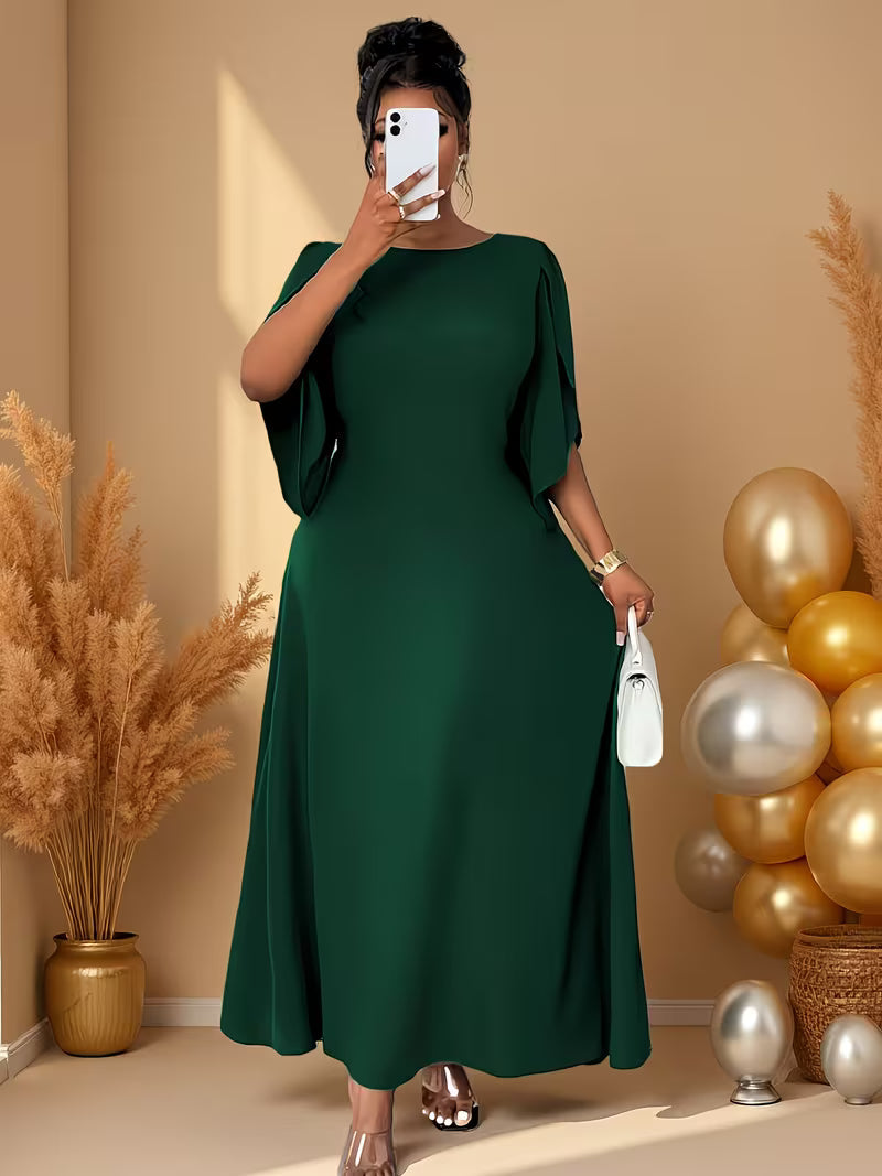 Elegant Plus Size Flared Dress for Women