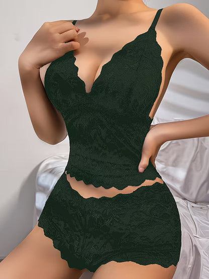 Luxury French Lace Lingerie Set (8PCS)