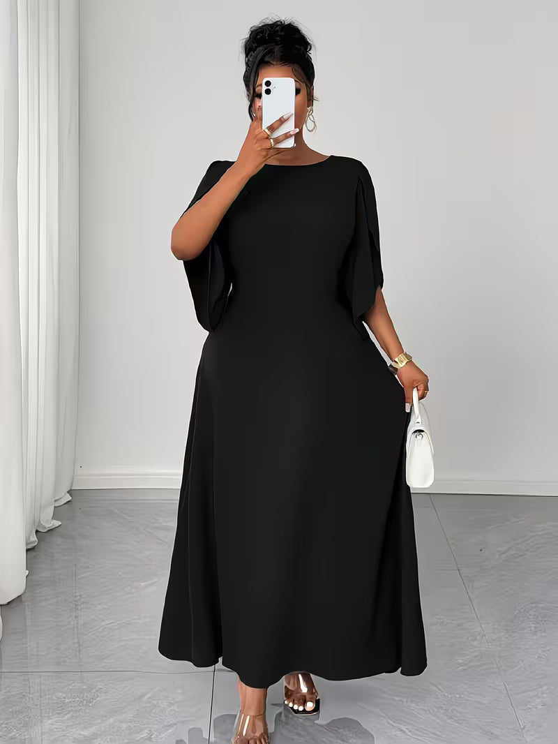 Elegant Plus Size Flared Dress for Women