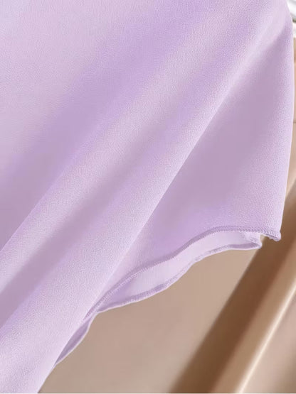Chic Curve Tie-Up V Neck & Wide-Leg Set