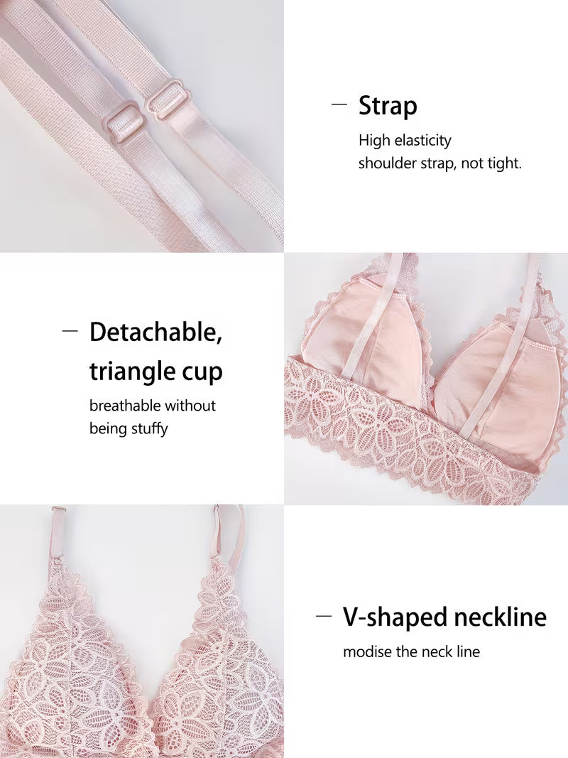 Luxury French Lace Lingerie Set (8PCS)