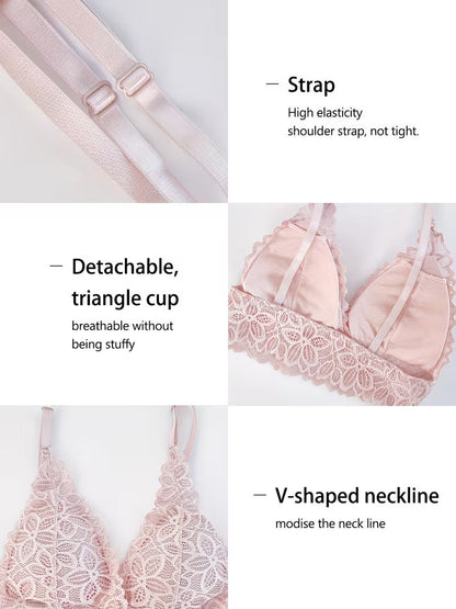 Luxury French Lace Lingerie Set (8PCS)