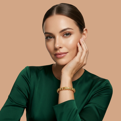 Tulip Gold Beaded Bracelet