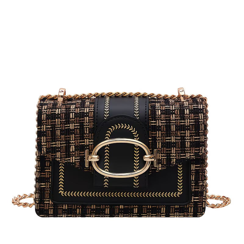 Trendy PU Leather Crossbody Bag – Lightweight Square Design with Spacious Interior