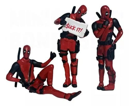 Buy 1 get 1 free Deadpool Mini Action Figures Set – Toys for Desk & Car Decor