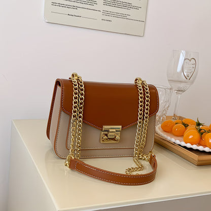 Mini Push Lock Square Chain Bag
