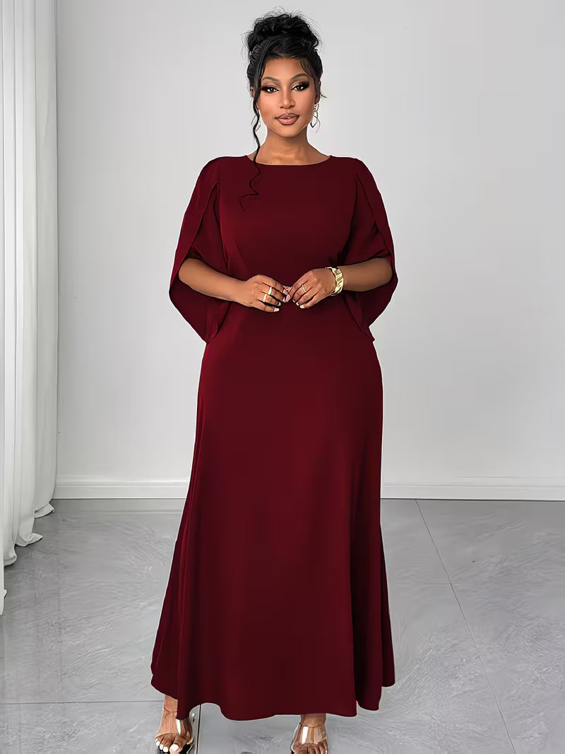 Elegant Plus Size Flared Dress for Women