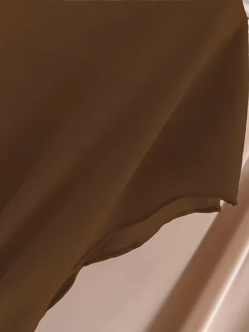Chic Curve Tie-Up V Neck & Wide-Leg Set