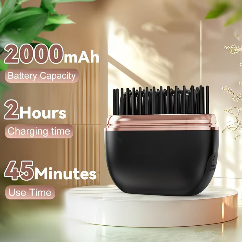 Mini Rechargeable Hair Straightener Comb