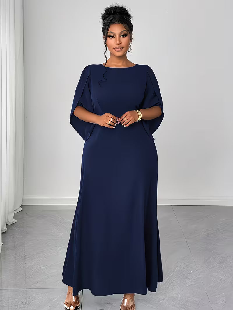 Elegant Plus Size Flared Dress for Women