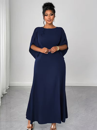 Elegant Plus Size Flared Dress for Women