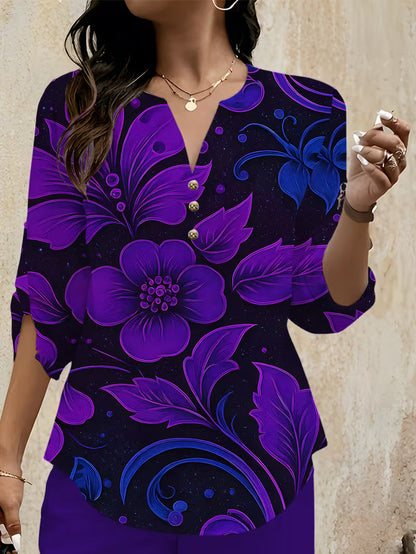 Premium Floral Two-Piece Set for Women