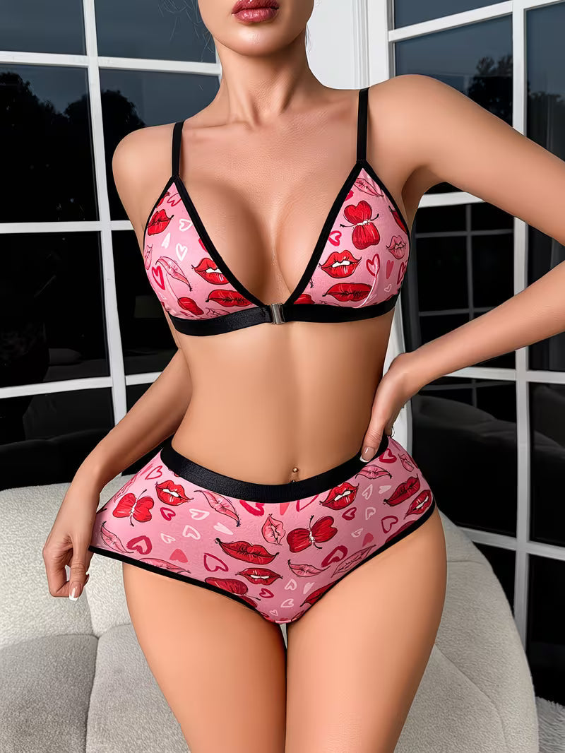 Luxury French Lace Lingerie Set (8PCS)