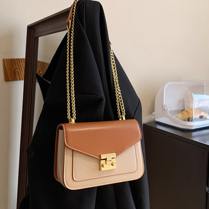 Mini Push Lock Square Chain Bag