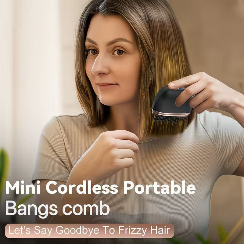 Mini Rechargeable Hair Straightener Comb